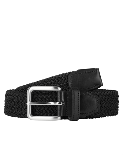 Jack & Jones - JACSpring Woven Gürtel - Schwarz